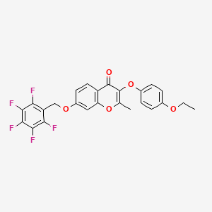 3-(4-ethoxyphenoxy)-2-methyl-7-[(pentafluorobenzyl)oxy]-4H-chromen-4-one