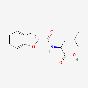 molecular formula C15H17NO4 B11156308 N-(1-benzofuran-2-ylcarbonyl)-L-leucine 