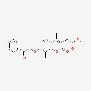 methyl [4,8-dimethyl-2-oxo-7-(2-oxo-2-phenylethoxy)-2H-chromen-3-yl]acetate