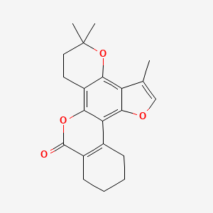 3,5,5-Trimethyl-6,7,10,11,12,13-hexahydrobenzo[c]furo[2,3-f]pyrano[2,3-h]chromen-9-one