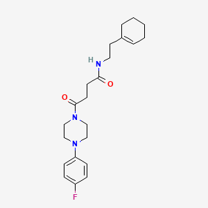 N-[2-(cyclohex-1-en-1-yl)ethyl]-4-[4-(4-fluorophenyl)piperazin-1-yl]-4-oxobutanamide