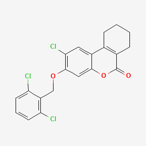 2-chloro-3-[(2,6-dichlorobenzyl)oxy]-7,8,9,10-tetrahydro-6H-benzo[c]chromen-6-one