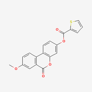 8-methoxy-6-oxo-6H-benzo[c]chromen-3-yl thiophene-2-carboxylate