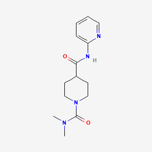 N~1~,N~1~-dimethyl-N~4~-(pyridin-2-yl)piperidine-1,4-dicarboxamide