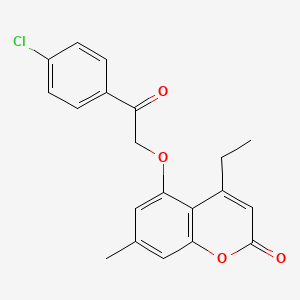 5-[2-(4-chlorophenyl)-2-oxoethoxy]-4-ethyl-7-methyl-2H-chromen-2-one