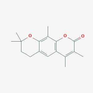 molecular formula C17H20O3 B11156457 3,4,8,8,10-pentamethyl-7,8-dihydro-2H,6H-pyrano[3,2-g]chromen-2-one 