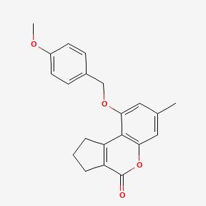 9-[(4-methoxybenzyl)oxy]-7-methyl-2,3-dihydrocyclopenta[c]chromen-4(1H)-one