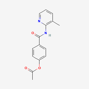 4-[(3-Methylpyridin-2-yl)carbamoyl]phenyl acetate