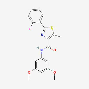 N-(3,5-dimethoxyphenyl)-2-(2-fluorophenyl)-5-methyl-1,3-thiazole-4-carboxamide