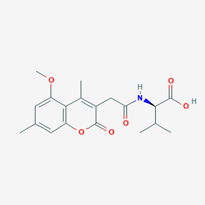 N-[(5-methoxy-4,7-dimethyl-2-oxo-2H-chromen-3-yl)acetyl]-D-valine