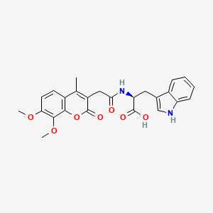 N-[(7,8-dimethoxy-4-methyl-2-oxo-2H-chromen-3-yl)acetyl]-L-tryptophan