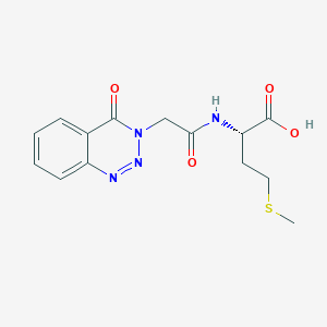 molecular formula C14H16N4O4S B11156522 N-[(4-oxo-1,2,3-benzotriazin-3(4H)-yl)acetyl]-L-methionine 