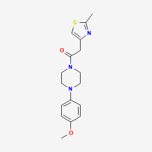 1-[4-(4-Methoxyphenyl)piperazin-1-yl]-2-(2-methyl-1,3-thiazol-4-yl)ethanone