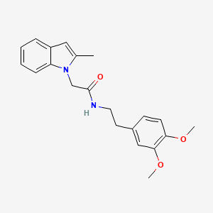 N-[2-(3,4-dimethoxyphenyl)ethyl]-2-(2-methyl-1H-indol-1-yl)acetamide