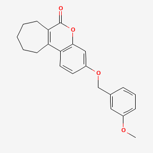 3-[(3-methoxybenzyl)oxy]-8,9,10,11-tetrahydrocyclohepta[c]chromen-6(7H)-one