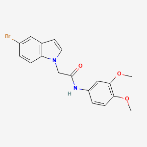 2-(5-bromo-1H-indol-1-yl)-N-(3,4-dimethoxyphenyl)acetamide