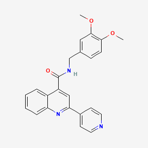 N-(3,4-dimethoxybenzyl)-2-(4-pyridyl)-4-quinolinecarboxamide