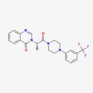 3-[(2S)-1-oxo-1-{4-[3-(trifluoromethyl)phenyl]piperazin-1-yl}propan-2-yl]quinazolin-4(3H)-one