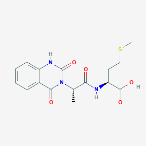 N-[(2S)-2-(2-hydroxy-4-oxoquinazolin-3(4H)-yl)propanoyl]-L-methionine