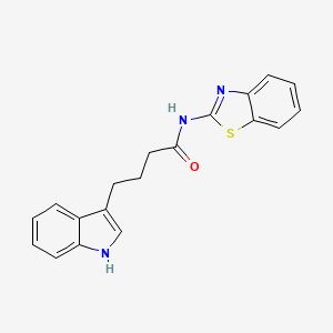 molecular formula C19H17N3OS B11156663 N-(1,3-benzothiazol-2-yl)-4-(1H-indol-3-yl)butanamide 