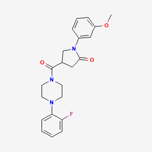 4-{[4-(2-Fluorophenyl)piperazin-1-yl]carbonyl}-1-(3-methoxyphenyl)pyrrolidin-2-one