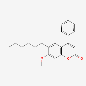 6-hexyl-7-methoxy-4-phenyl-2H-chromen-2-one