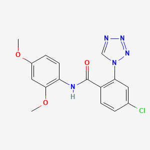 4-chloro-N-(2,4-dimethoxyphenyl)-2-(1H-tetrazol-1-yl)benzamide