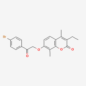 7-[2-(4-bromophenyl)-2-oxoethoxy]-3-ethyl-4,8-dimethyl-2H-chromen-2-one