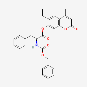 6-ethyl-4-methyl-2-oxo-2H-chromen-7-yl 2-{[(benzyloxy)carbonyl]amino}-3-phenylpropanoate