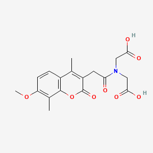 N-(carboxymethyl)-N-[(7-methoxy-4,8-dimethyl-2-oxo-2H-chromen-3-yl)acetyl]glycine