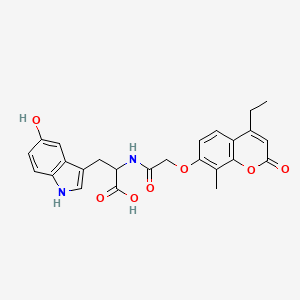 N-{[(4-ethyl-8-methyl-2-oxo-2H-chromen-7-yl)oxy]acetyl}-5-hydroxytryptophan