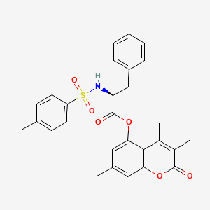 (S)-3,4,7-trimethyl-2-oxo-2H-chromen-5-yl 2-(4-methylphenylsulfonamido)-3-phenylpropanoate