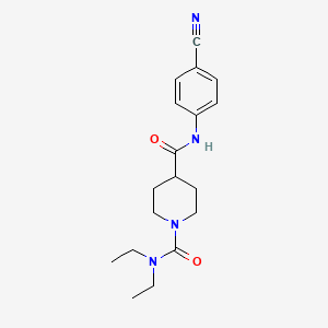 molecular formula C18H24N4O2 B11156801 N~4~-(4-cyanophenyl)-N~1~,N~1~-diethylpiperidine-1,4-dicarboxamide 