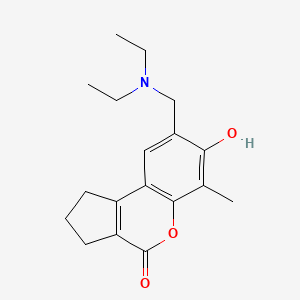 8-[(diethylamino)methyl]-7-hydroxy-6-methyl-2,3-dihydrocyclopenta[c]chromen-4(1H)-one