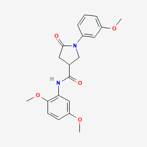 N-(2,5-dimethoxyphenyl)-1-(3-methoxyphenyl)-5-oxopyrrolidine-3-carboxamide