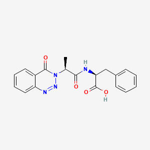 molecular formula C19H18N4O4 B11156857 (2S)-2-[[(2S)-2-(4-oxo-1,2,3-benzotriazin-3-yl)propanoyl]amino]-3-phenylpropanoic acid CAS No. 958946-26-4