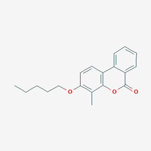 molecular formula C19H20O3 B11156915 4-methyl-3-(pentyloxy)-6H-benzo[c]chromen-6-one 