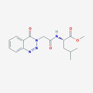 methyl N-[(4-oxo-1,2,3-benzotriazin-3(4H)-yl)acetyl]-L-leucinate