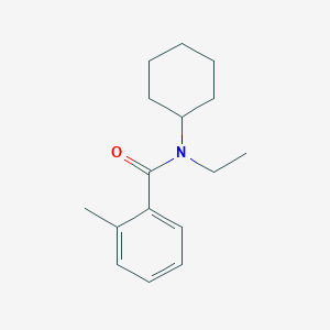 molecular formula C16H23NO B11156944 N-cyclohexyl-N-ethyl-2-methylbenzamide 