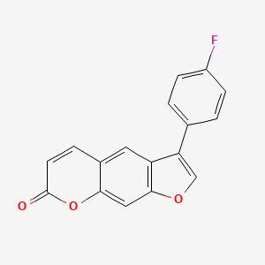 3-(4-fluorophenyl)-7H-furo[3,2-g]chromen-7-one