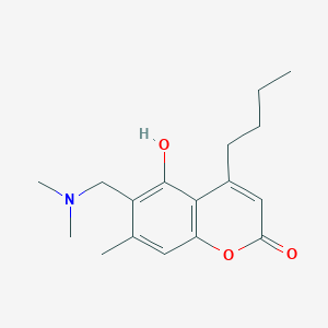 molecular formula C17H23NO3 B11156985 4-butyl-6-[(dimethylamino)methyl]-5-hydroxy-7-methyl-2H-chromen-2-one 