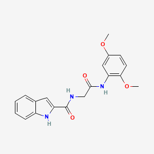 molecular formula C19H19N3O4 B11157021 N-{2-[(2,5-dimethoxyphenyl)amino]-2-oxoethyl}-1H-indole-2-carboxamide 