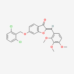 (2Z)-6-[(2,6-dichlorobenzyl)oxy]-2-(2,3,4-trimethoxybenzylidene)-1-benzofuran-3(2H)-one