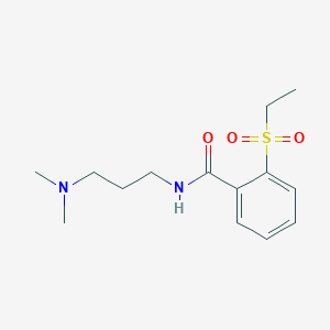 molecular formula C14H22N2O3S B11157053 N-[3-(dimethylamino)propyl]-2-(ethylsulfonyl)benzamide 