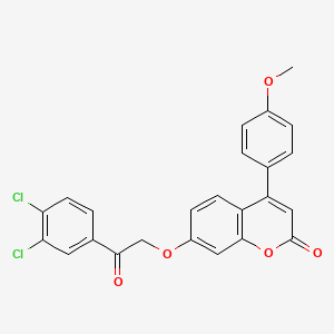 7-[2-(3,4-dichlorophenyl)-2-oxoethoxy]-4-(4-methoxyphenyl)-2H-chromen-2-one