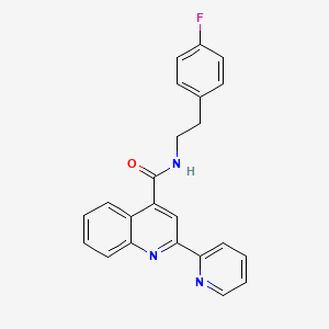 N-(4-fluorophenethyl)-2-(2-pyridyl)-4-quinolinecarboxamide