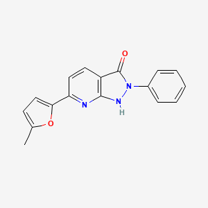 molecular formula C17H13N3O2 B11157118 6-(5-methylfuran-2-yl)-2-phenyl-1,2-dihydro-3H-pyrazolo[3,4-b]pyridin-3-one 