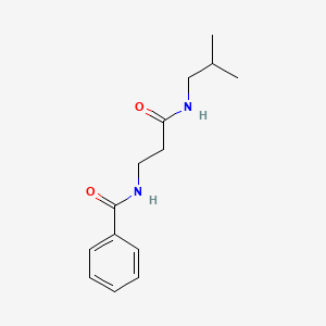 molecular formula C14H20N2O2 B11157119 N-[3-(isobutylamino)-3-oxopropyl]benzamide 