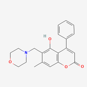 molecular formula C21H21NO4 B11157122 5-hydroxy-7-methyl-6-(morpholinomethyl)-4-phenyl-2H-chromen-2-one 