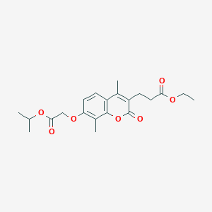 ethyl 3-[7-(2-isopropoxy-2-oxoethoxy)-4,8-dimethyl-2-oxo-2H-chromen-3-yl]propanoate